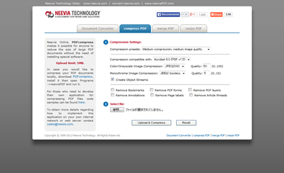 Compress PDF Files Online!